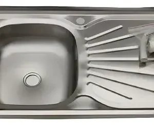 Lavaplatos Para Sobreponer 180x50 Cm 2 Bachas 2 Secadores