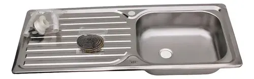Pack Lavaplatos 100x44 Secador Izquierdo + Llave Monomando Inox