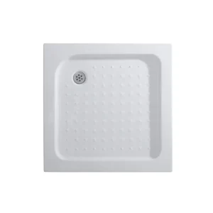 Receptor de Ducha Cuadrado Antideslizante Acrílico Blanco 90x90