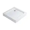 Receptor de Ducha Cuadrado Antideslizante Acrílico Blanco 90x90 - Image 3