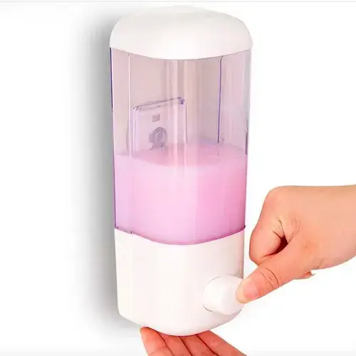 Dispensador De Jabón Manual Täumm Para Pared, Blanco De Plástico 500 Ml - Image 3