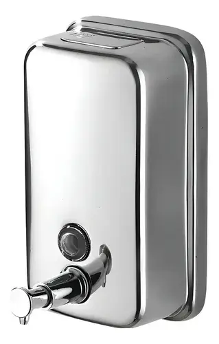 Dispensador Jabón Acero Inoxidable 500 Ml. Taumm Color Plateado