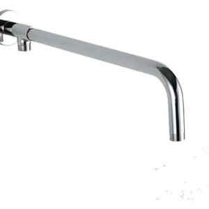 Brazo Para Plato De Ducha 30 Cm Entrada Flexible Acero Inox Plateado Cromado Plateado