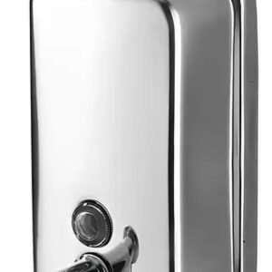 Dispensador Jabón Acero Inoxidable 800ml Baño Oficina Hogar Plateado