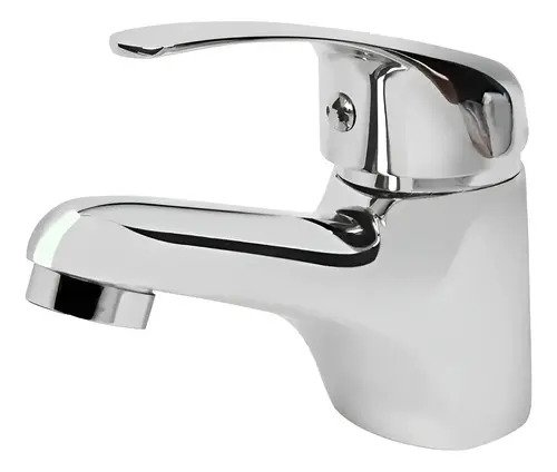 Llave Lavamanos Lavatorio Colomba Acero Inoxidable Baño Plateado