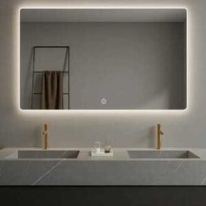 Espejo Rectangular Moderno 3 Luces Led Fría-calida Blanco