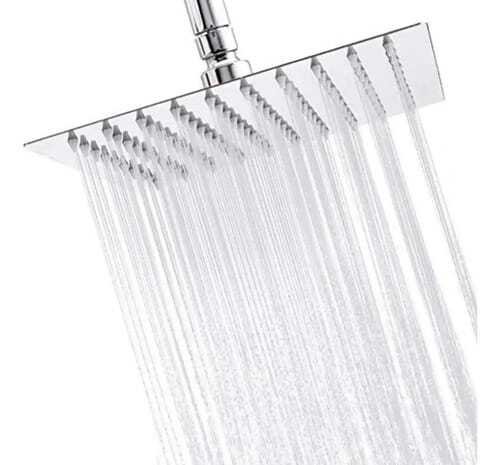 Plato Ducha Cuadrado Acero Inoxidable 25 Cms