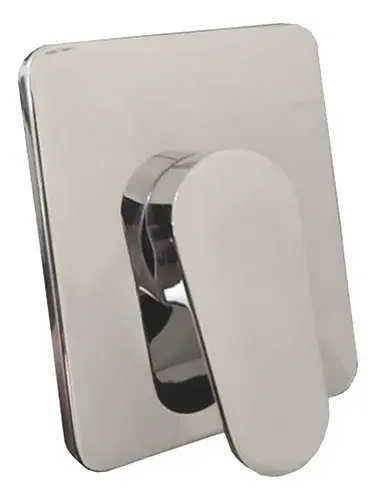 Mezcladora De Baño Trade Monocomando De Acero Inoxidable Cromado Brillante Para Ducha Empotrada