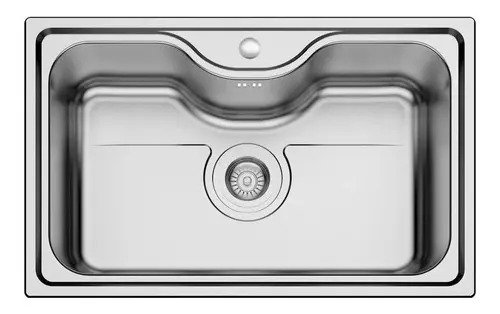 Lavaplatos Simple Empotrable Ancho 80x50x22 Cm Hannover Color Plateado - Image 3