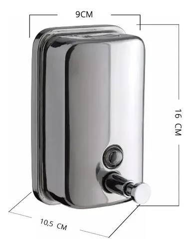 Dispensador De Jabón Acero Inoxidable 500ml Plateado - Image 2