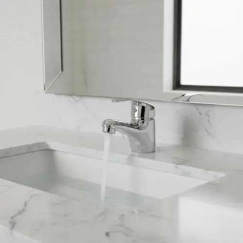 Grifería Baño Monocomando Llave Lavatorio Trade Cromado Acero Inoxidable Plateado - Image 5