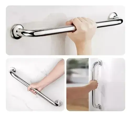 Barra De Seguridad Recta 30 Cm Ducha Baño Acero Inoxidable Plateado - Image 2
