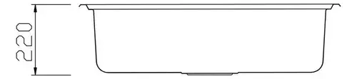 Lavaplatos Simple Empotrable Ancho 80x50x22 Cm Hannover Color Plateado - Image 8
