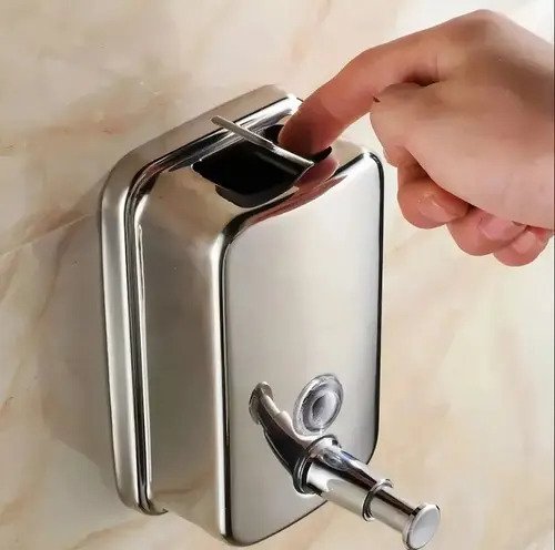 Dispensador Jabón Acero Inoxidable 500 Ml. Taumm Color Plateado - Image 5