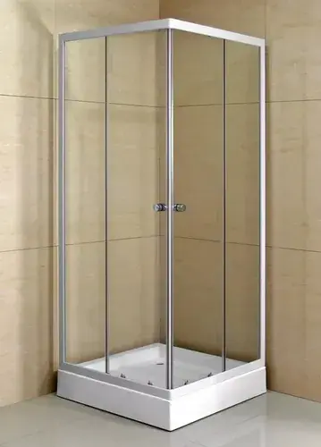 Shower Door 80x80x195 Cuadrado Transparente Vidrio Templado - Image 2