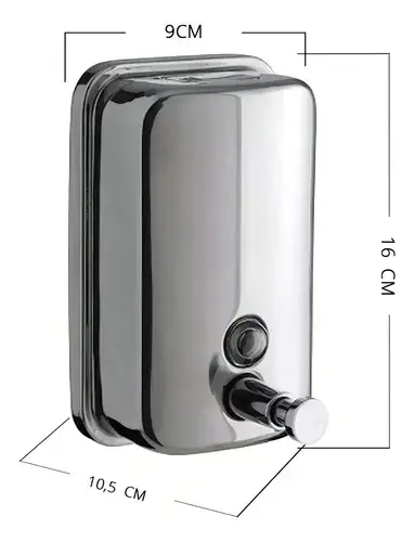 Dispensador Jabón Acero Inoxidable 500 Ml. Taumm Color Plateado - Image 2