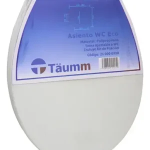 Asiento Con Tapa Wc Eco Ovalada Blanco Blanco