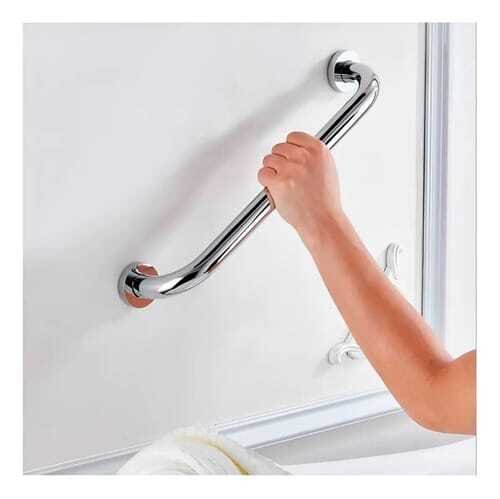 Barra Seguridad Recta Ducha Baño 60 Cm X 3,2 Cm Inoxidable Plateado - Image 2