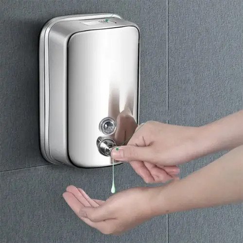 Dispensador Jabón Acero Inoxidable 500 Ml. Taumm Color Plateado - Image 12