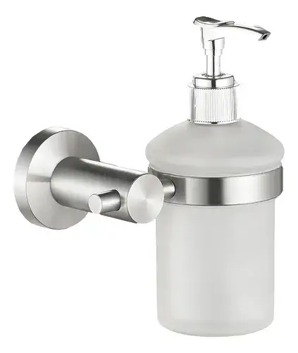 Jabonera Jabón Liquido Inox Acero Inoxidable Botella Vidrio Color Plateado - Image 4