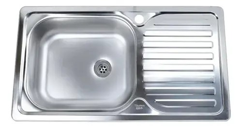 Lavaplatos Simple 80x44 Secador Derecho Acero Inoxidable Plateado - Image 6