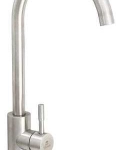 Llave Monomando Lavaplato Inox Acabado Cepillado Color Plateado