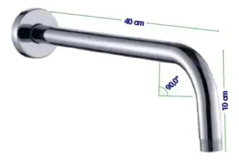 Brazo Para Plato De Ducha Al Muro 40 Cm Acero Inoxidable - Image 4