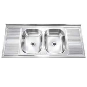 Lavaplatos Doble Sobreponer Doble Secador 150x50