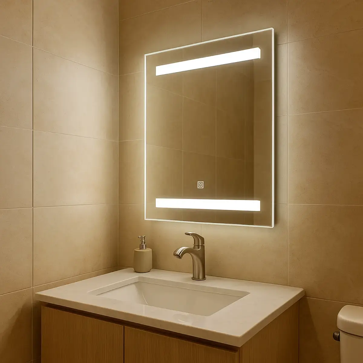 Espejo Rectangular 45 x 60 cm Con Luz Led - Image 3