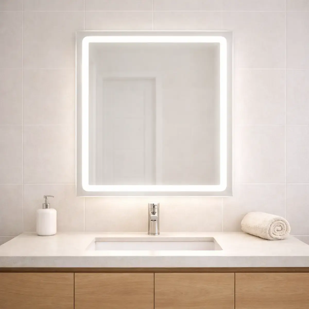 Espejo Rectangular 50 x 70 cm Con Luz Led - Image 3