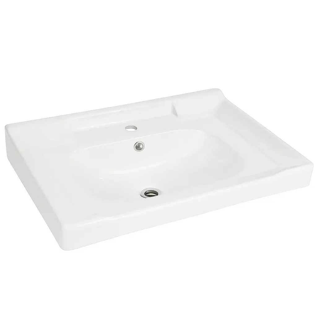 Lavamanos 60 cm, Rectangular de Sobreponer Trade + Llave Monomando – Cerámica Premium - Image 6