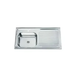 Lavaplatos Sobreponer 100 x 50 cm Secador Derecho
