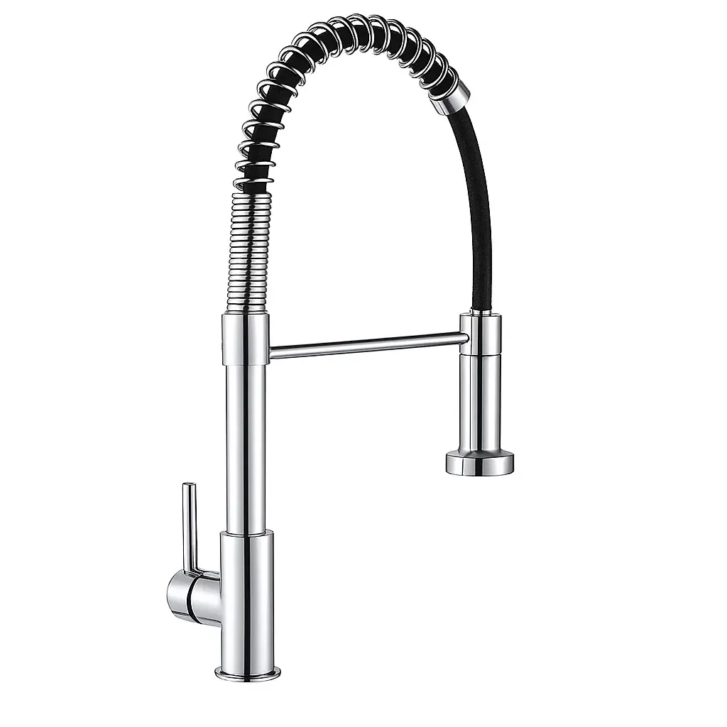 Llave Monomando Lavaplatos Flexible Profesional Plata - Image 4