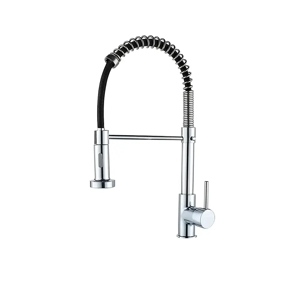 Llave Monomando Lavaplatos Flexible Profesional Plata - Image 5