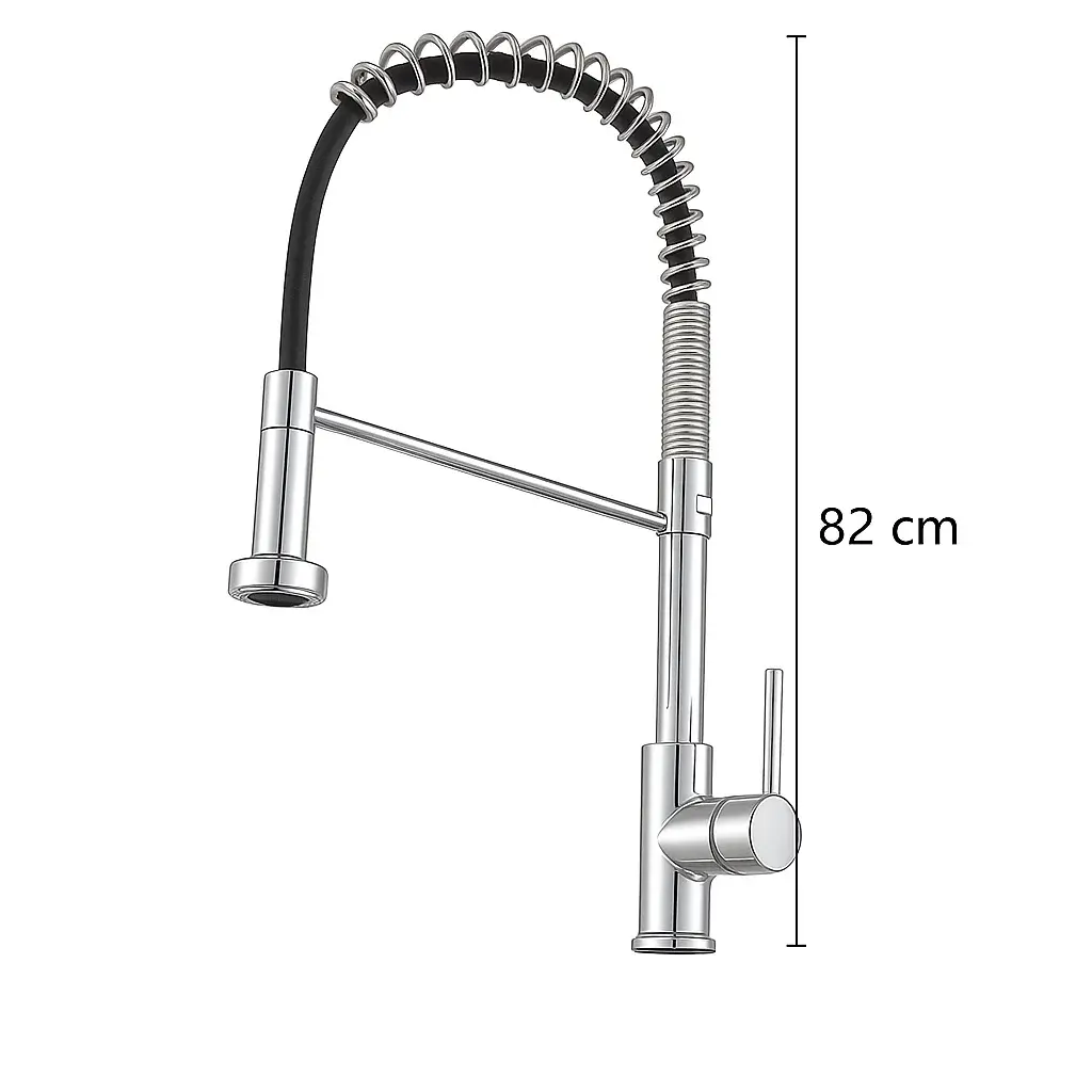 Llave Monomando Lavaplatos Flexible Profesional Plata - Image 9