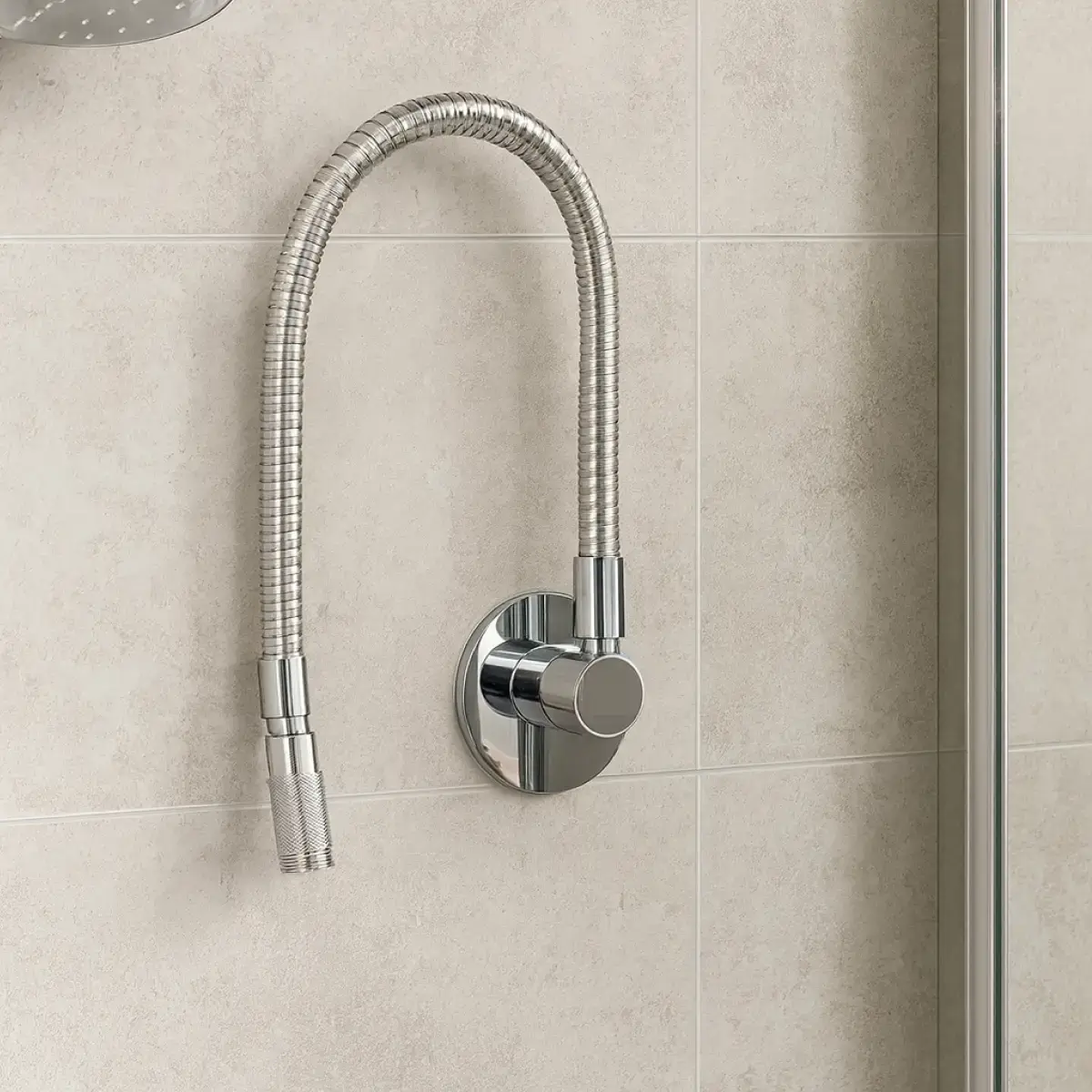 Manguera de Ducha Flexible Cromada 185 cm Inoxidable - Image 2