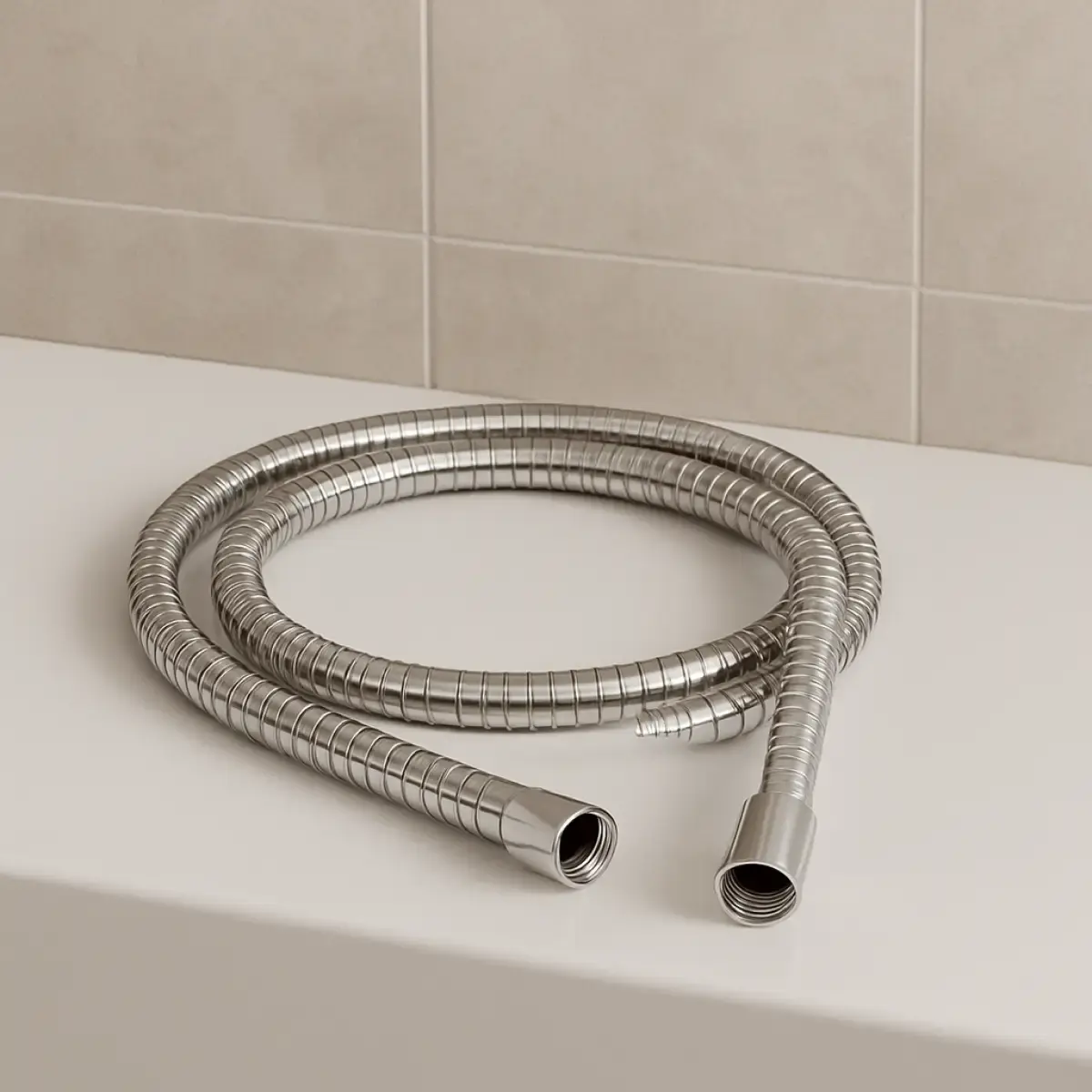 Manguera de Ducha Flexible Cromada 185 cm Inoxidable - Image 3