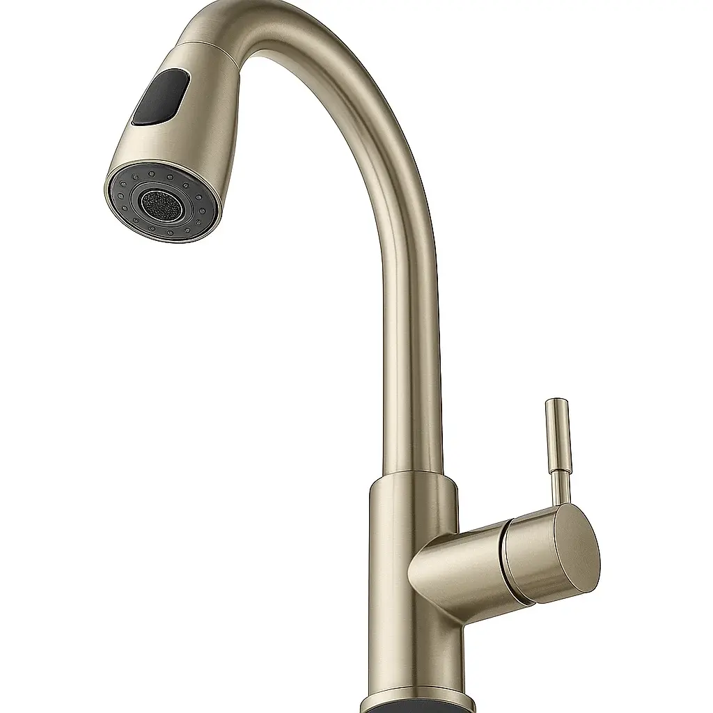 Llave Monomando Lavaplato Inoxidable Profesional Carezza Color Plateado - Image 4