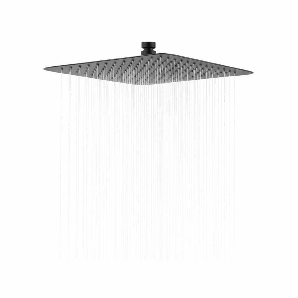 Plato Ducha Cuadrado Acero 25 cm Schwartz Negro - Image 2