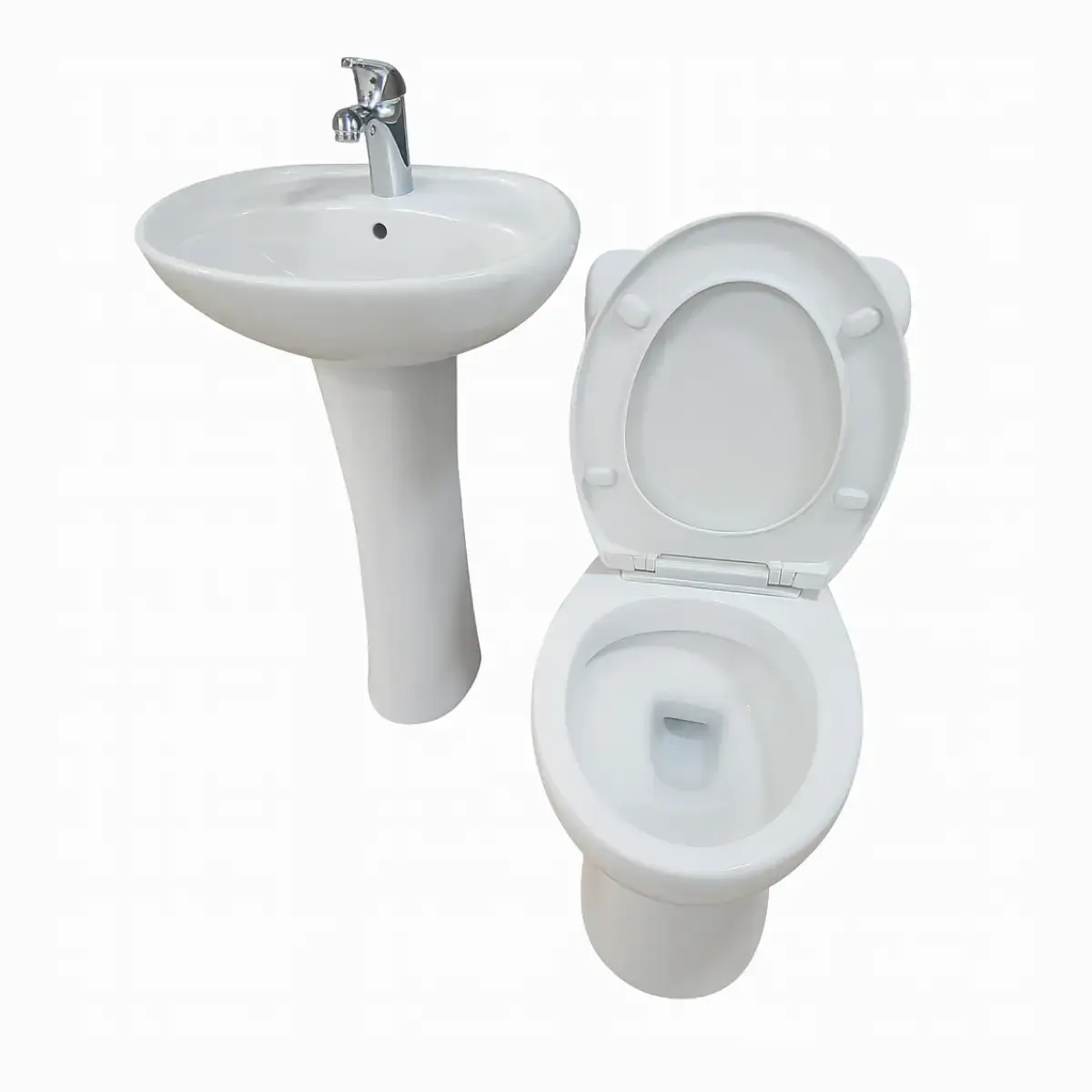 Set Sanitario Completo Trade – WC + Lavamanos con Pedestal - Image 2