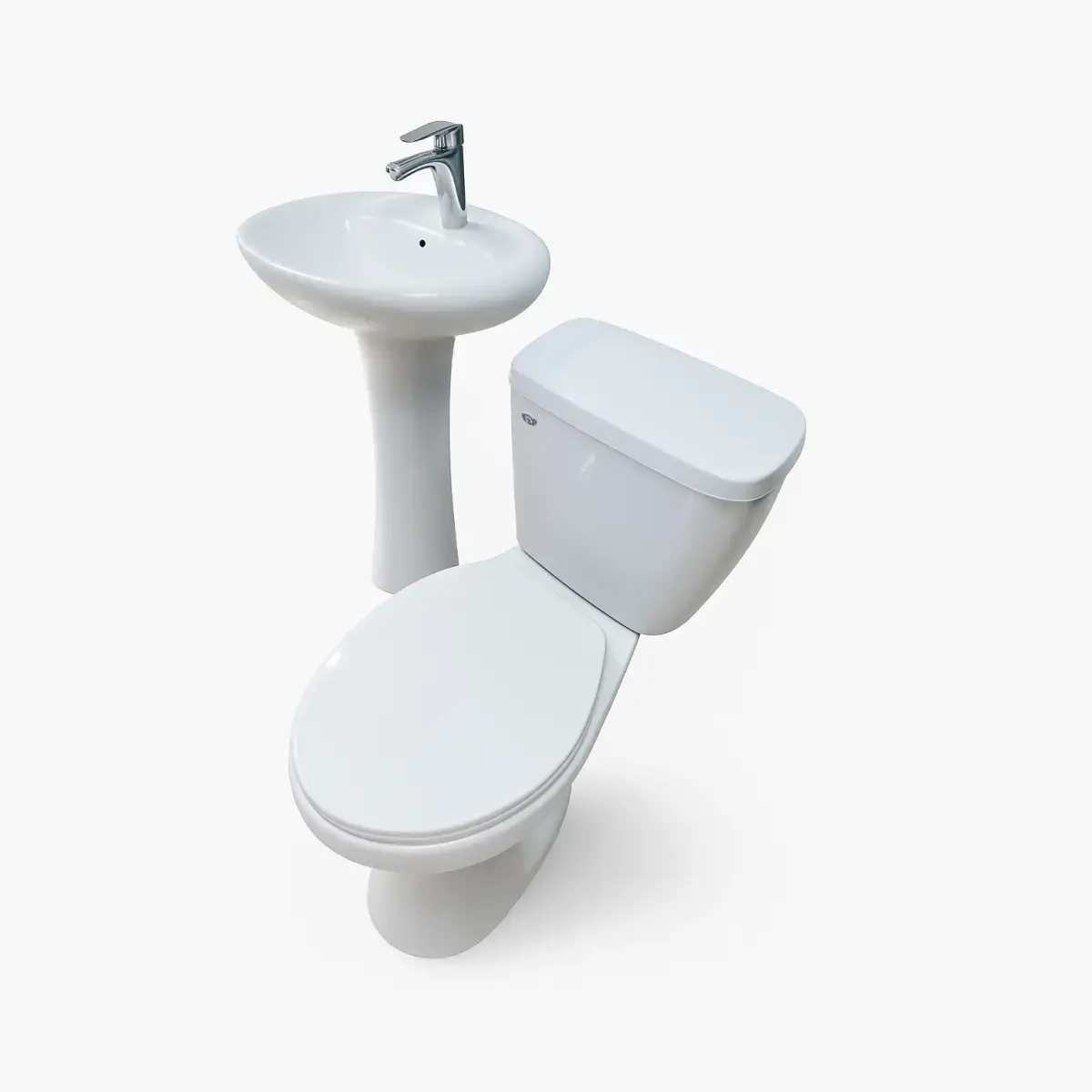Set Sanitario Completo Trade – WC + Lavamanos con Pedestal - Image 3