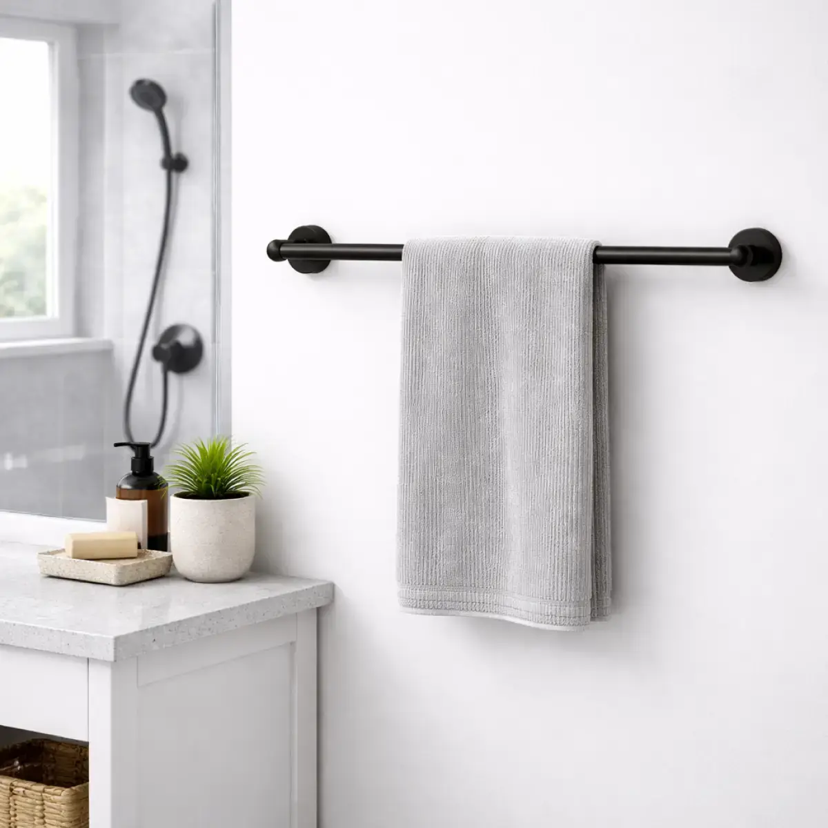 Toallero Baño-Barra de 61 cm Linea Schwarz - Image 2